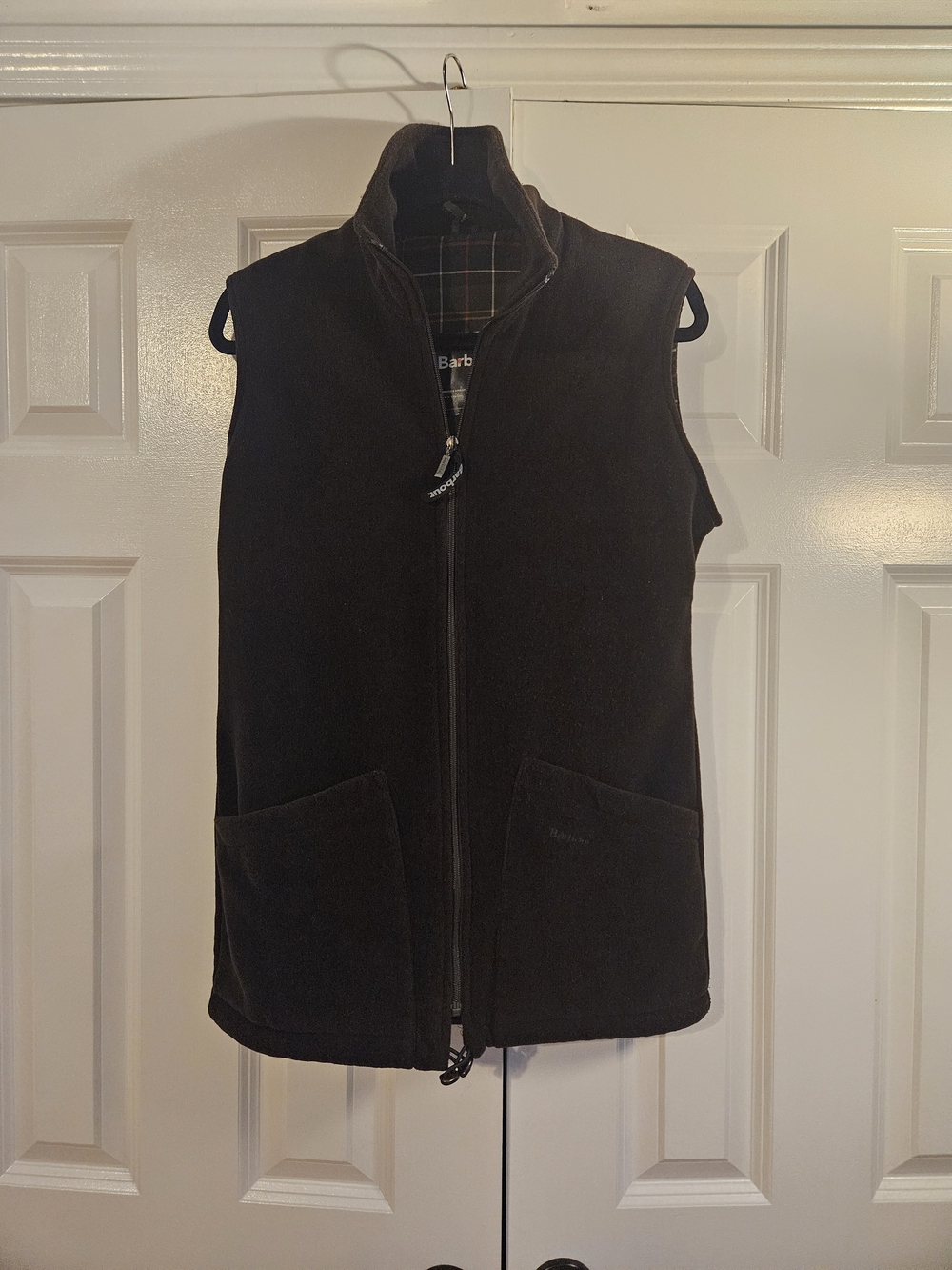 Barbour Men’s Brown Fleece Vest - Zip Front Casual Layer